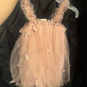 Source Unknown Pink Tulle Kids Dress
